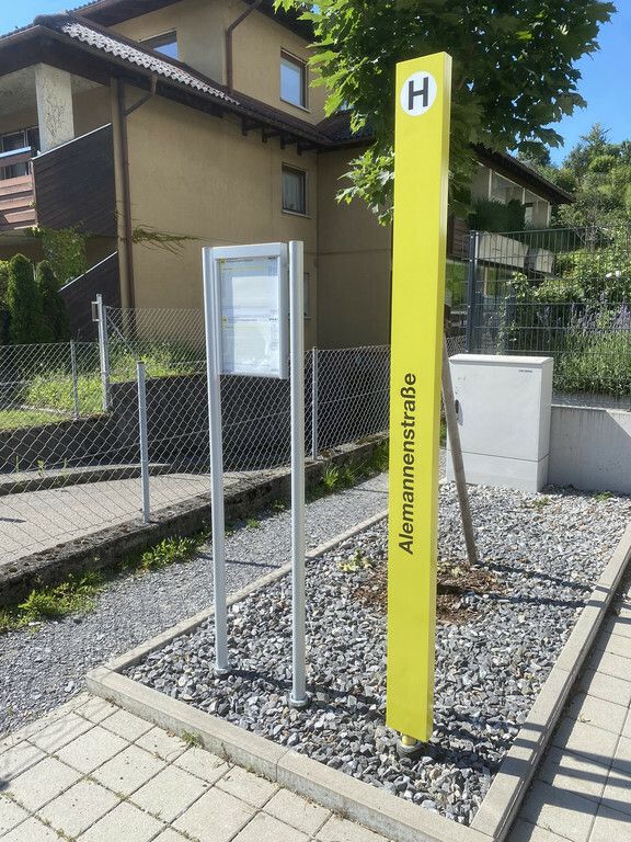 Die Bushaltestellen Lonserstraße und Alemannenstraße wurden renoviert.