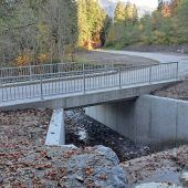 Ebnebachbrücke in Ebnit fertiggestellt