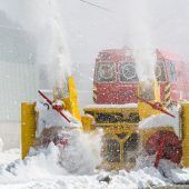 Schneeräumung auf Schiene