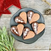 Himbeer-Schoko-Herzen zur Adventsziet