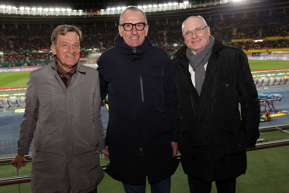 Drei Landespräsidenten, die interimistisch die Geschicke im ÖFB leiten könnten, von links: Josef Geisler (TFV), Gerhard Götschhofer (OFV) und Wolfgang Bartsch (STFV). ⇒gepa