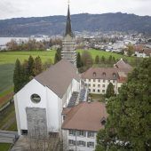 Die Renovierungsarbeiten an der Abteikirche Mehrerau laufen auf Hochtouren. »A5