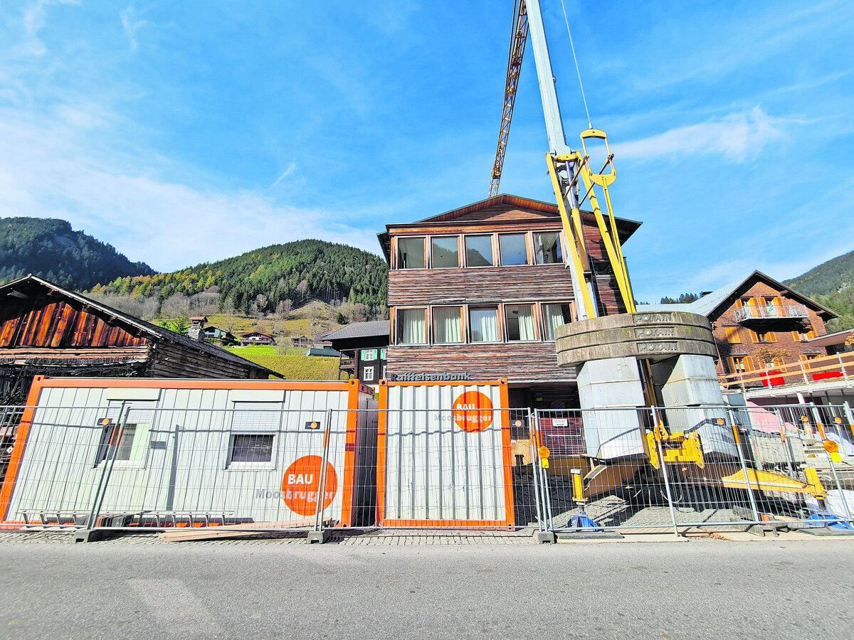 Hier entsteht der neue Spar-Markt. ⇒VN/JUN