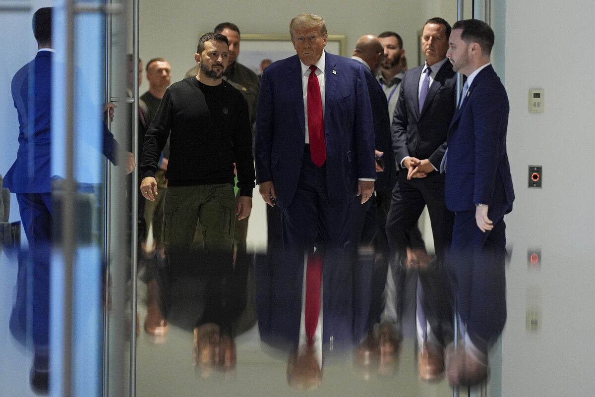 Im September trafen Selenskyj und Trump zuletzt zusammen. ⇒AP