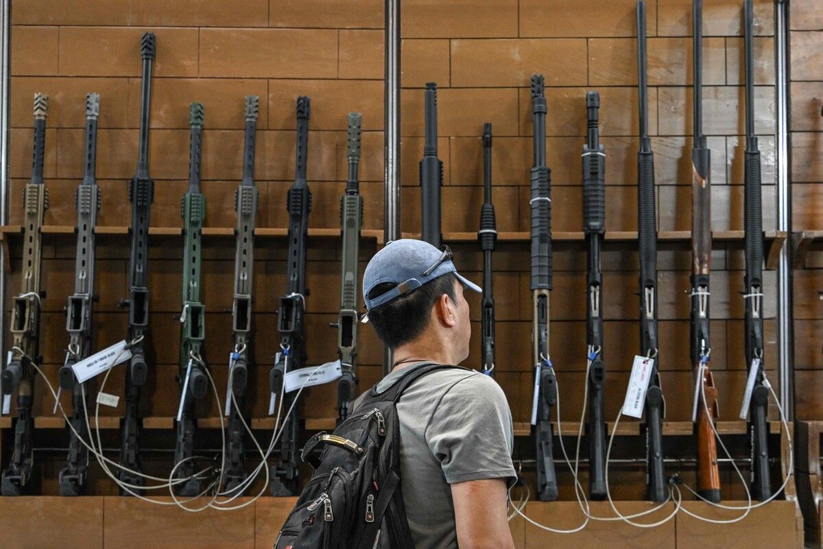 In der philippinischen Hauptstadt Manila findet aktuell die 30. Defense and Sports Arms Show statt. AFP