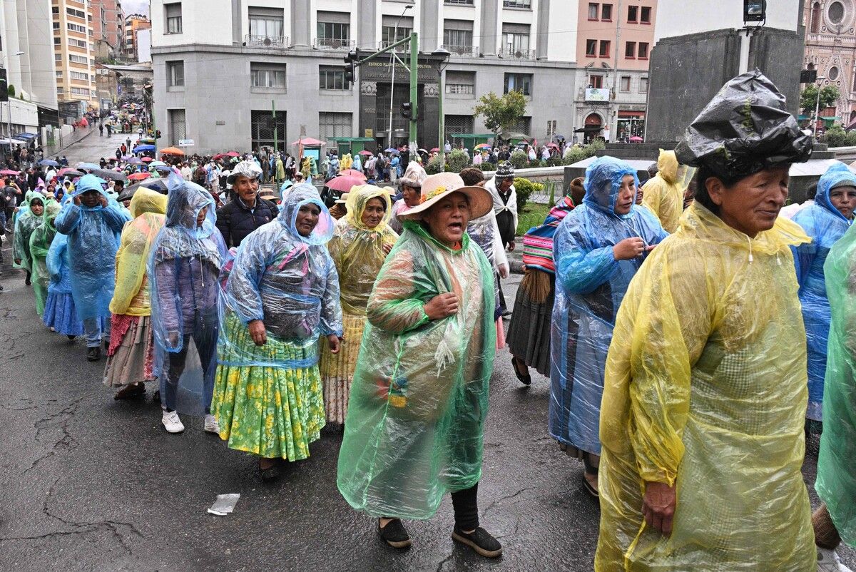 In La Paz, Bolivien, wird gegen die Treibstoff- und Dollarknappheit protestiert. AFP