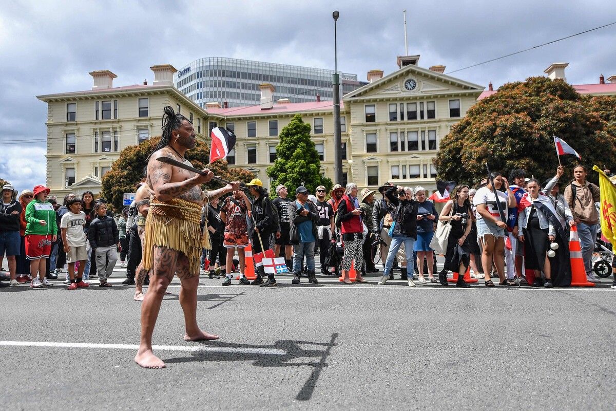 In Neuseeland protestieren die Maori gegen einen Gesetzesvorschlag, der laut Kritikern deren Rechte verwässert. AFP