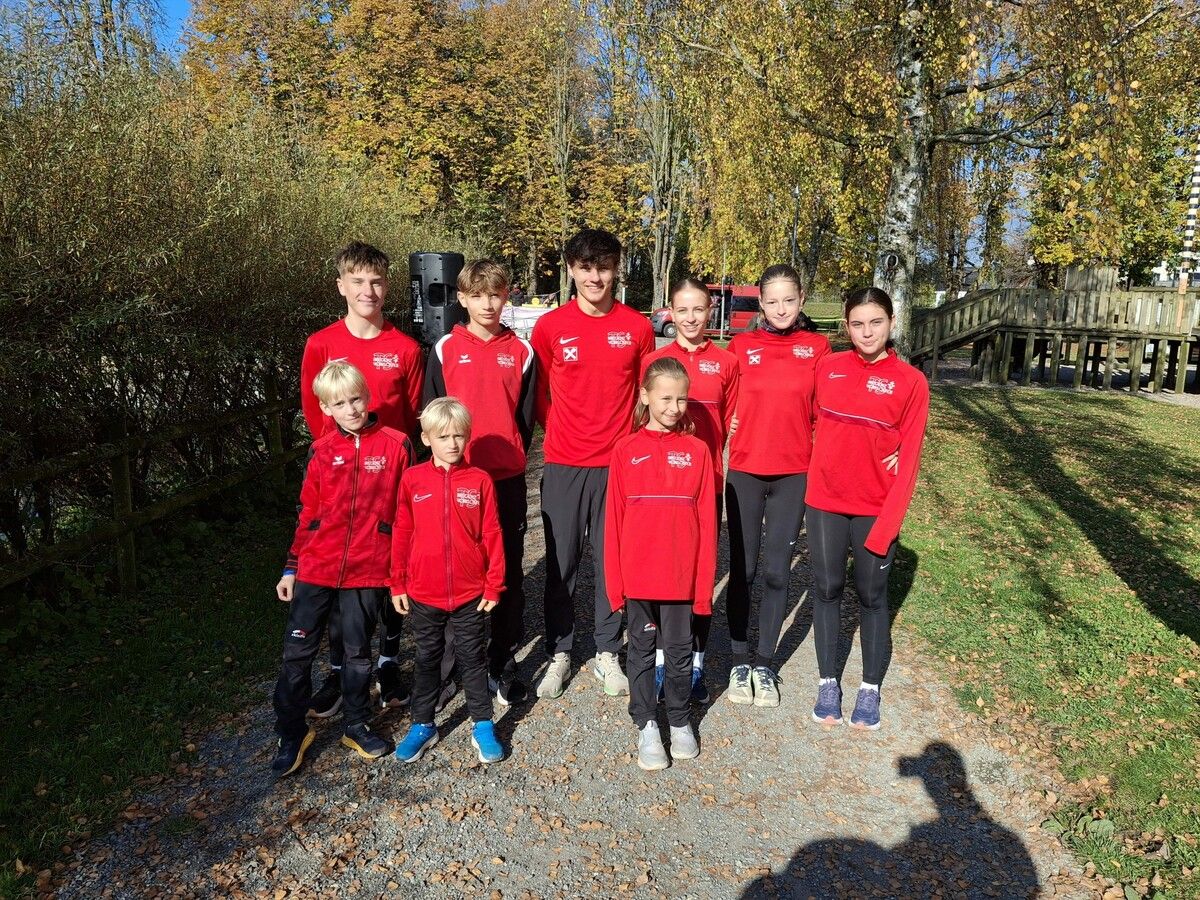 Junges Crosslaufteam bei den Vorarlberger Meisterschaften.⇒TS Bregenz-Vorkloster