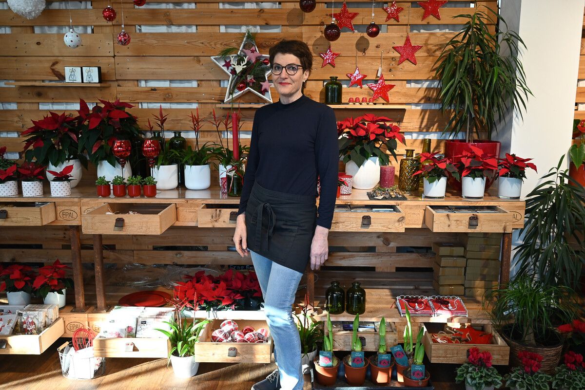 Marietta Sprenger von der Gärtnerei Blumenzauber schließt per 8. Dezember für immer ihr Geschäft. ⇒BVS