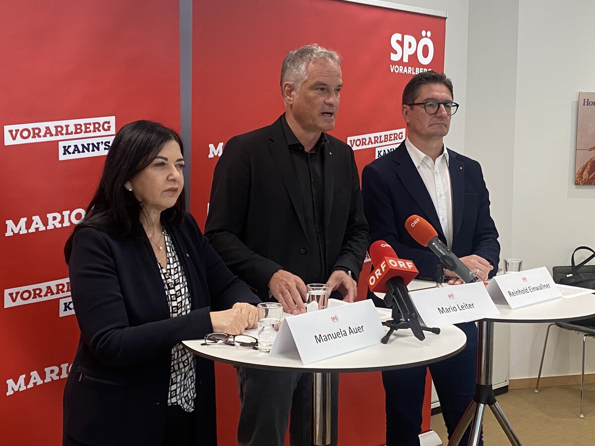 Mario Leiter, Manuela Auer und Reinhold Einwallner.⇒VN/Rauch