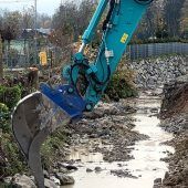 Finale Arbeiten am Ruggbach