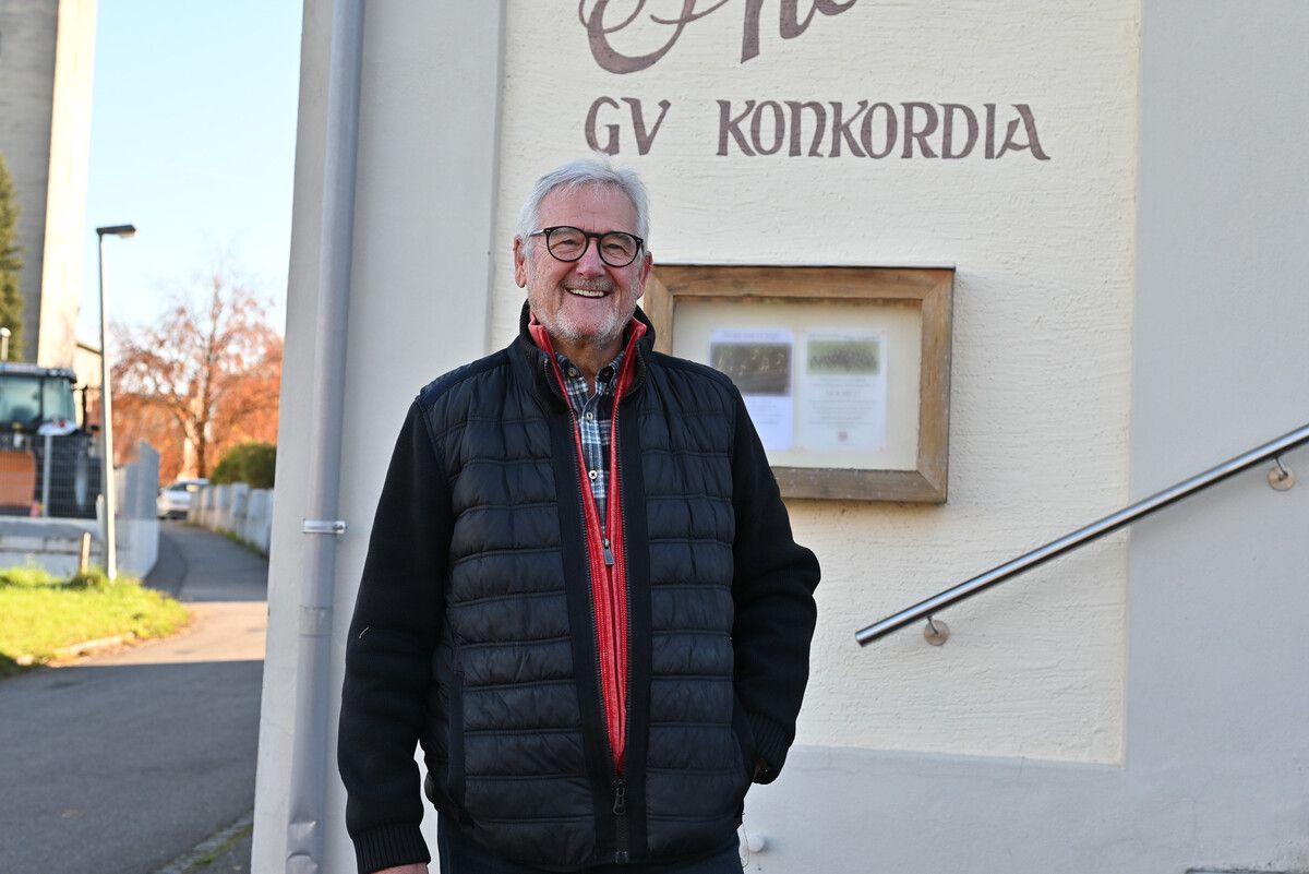 Obmann Alfred Köberle vom Gesangverein Konkordia freut sich über die verstärkte Präsenz des Chors in der Öffentlichkeit.⇒privat