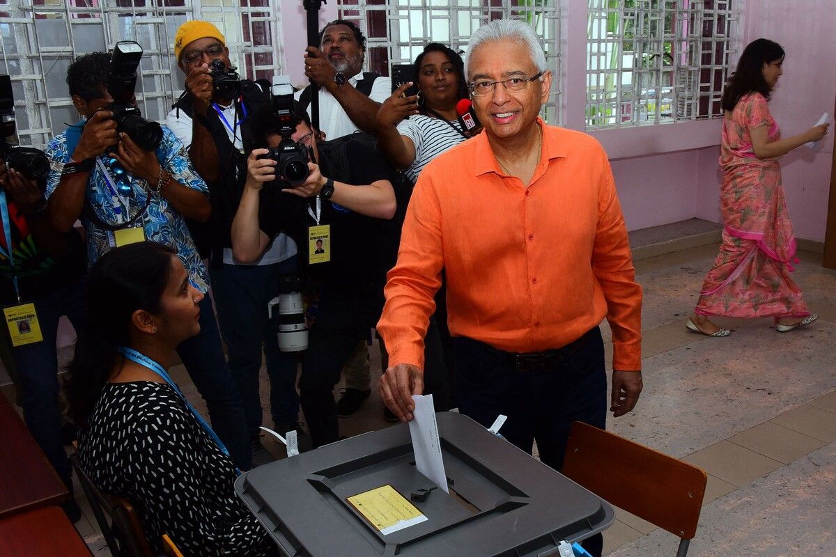 Premierminister Pravind Jugnauth räumte die Niederlage ein.⇒AfP