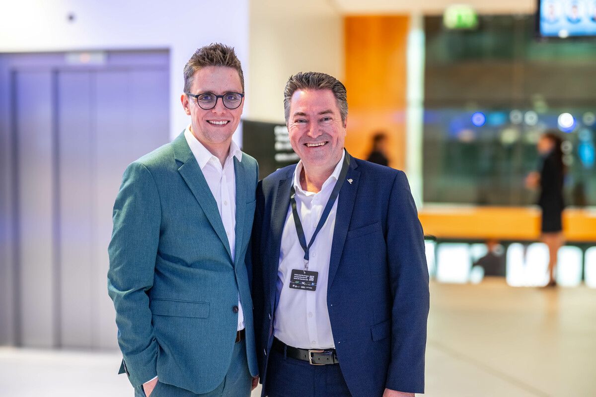 Russmedia-Geschäftsführer Georg Burtscher und Markus Stadelmann (Uniqa).