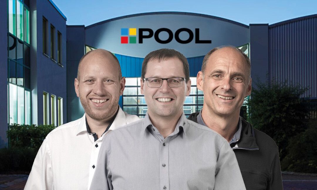 Setzen ein Zeichen für die Zukunft (v. l. n. r.): Pool-Akteure Alexander Bell, Werner Beck, Stefan Rein.⇒ Fa