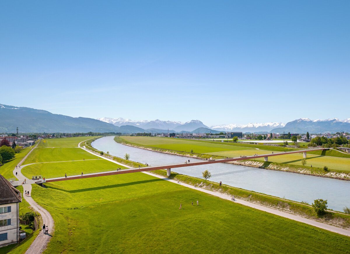 Die Radbrücke Au-Lustenau hätte ab Herbst gebaut werden sollen, dazu kommt es aber zunächst nicht.⇒Marktgemeinde