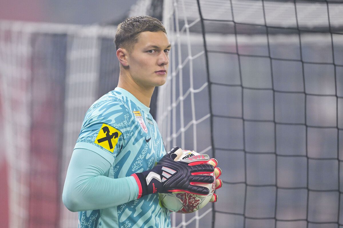 Sturms Nummer eins, Goalie Kjell Scherpen, fehlt auch am Samstag in Altach.⇒gepa