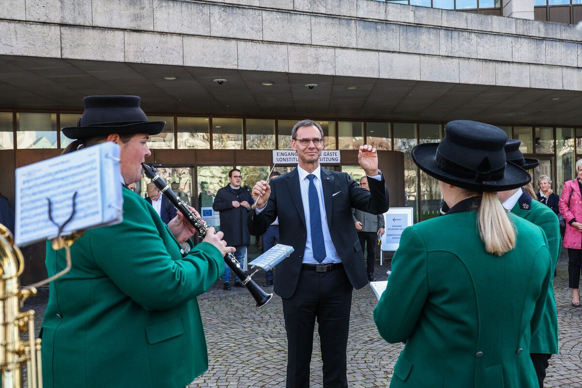 Taktstock in der Hand: Markus Wallner bleibt Landeshauptmann.