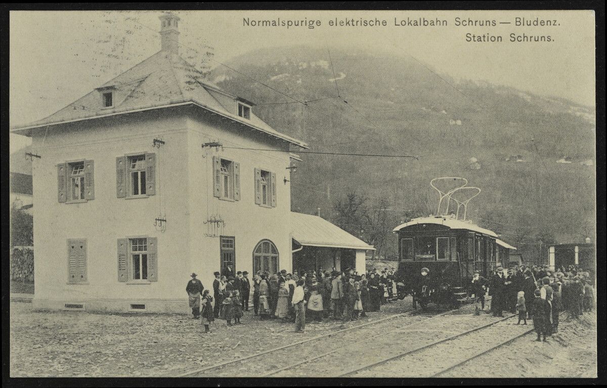 Verbindung nach Bludenz anno 1905.