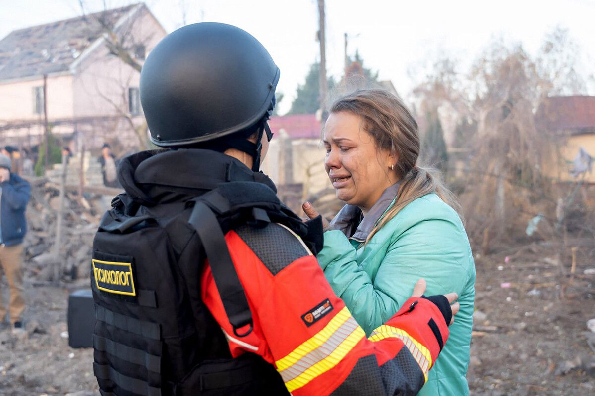 Verzweiflung in der Ukraine: Der Krieg begann vor 1000 Tagen.⇒AFP