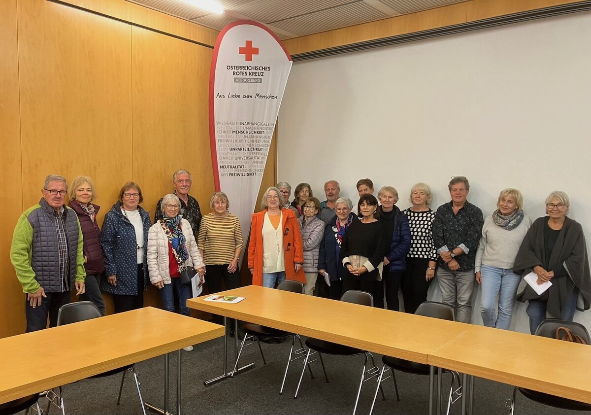 Vorarlberg 50plus Bregenz organisierte einen Erste-Hilfe-Kurs im Rotkreuz-Haus. 18 Teilnehmer lernten wichtige Notfallmaßnahmen. ⇒Vorarlberg 50plus Bregenz