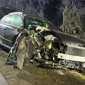 Mit Auto gegen Baum gekracht
