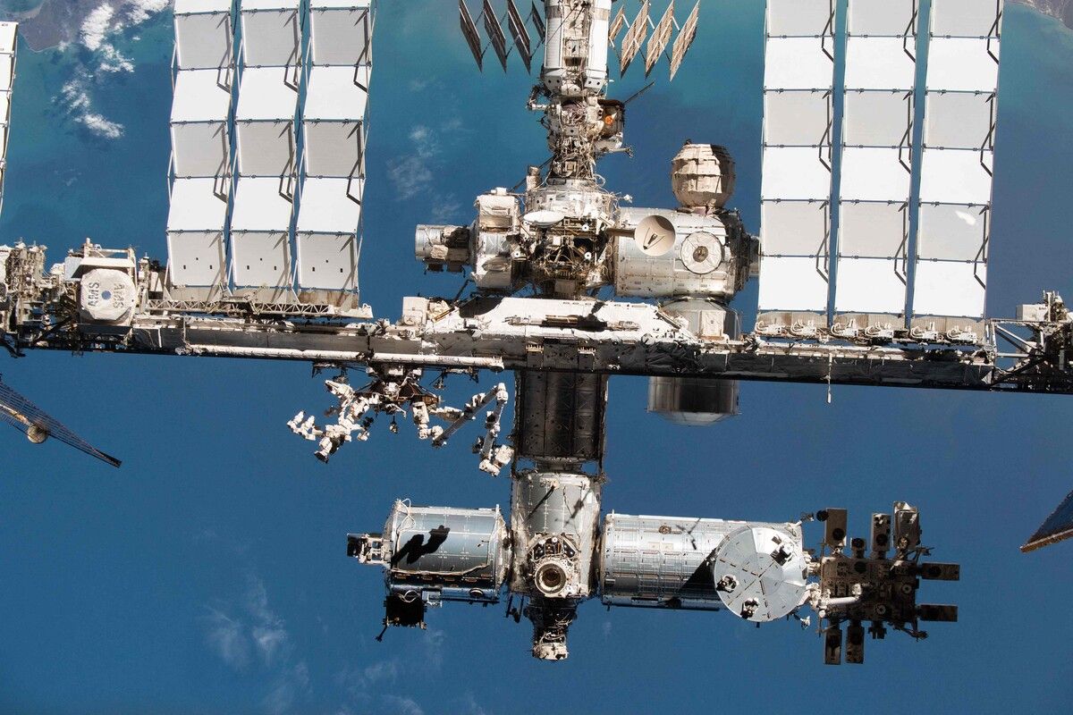Auf der ISS werden die politischen Spannungen auf die Seite geschoben.⇒NASA/AFP