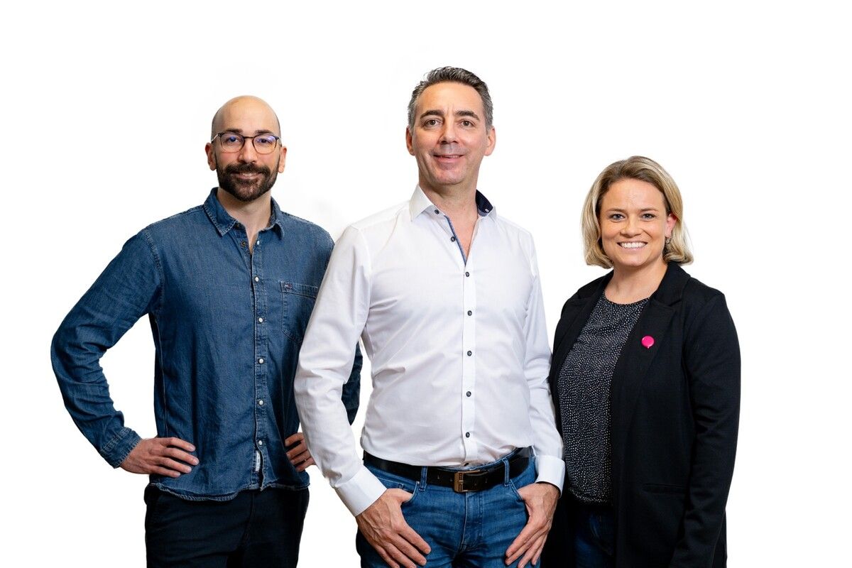 Camille Aliane (v.l.), Christian Mathis und Cindy Meier.⇒Neos