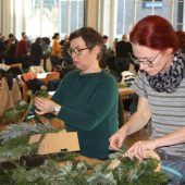 Adventkranzbinden war ein voller Erfolg