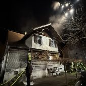 Kamin entzündete Zimmer in Götzis