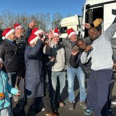 Weihnachten für gestrandete Lkw-Fahrer