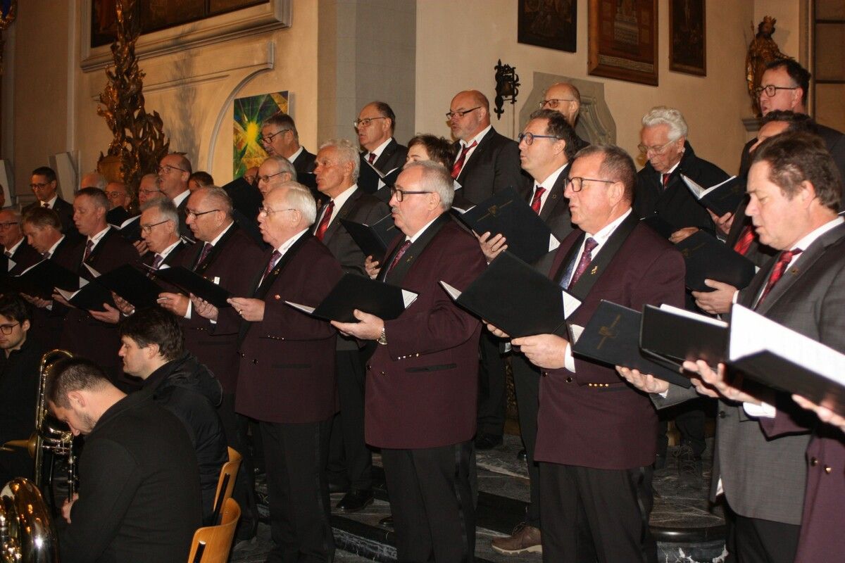 Der Männerchor Rankweil und der Männerchor Rüthi beeindruckten mit einem Konzert in der Basilika. ⇒VN/TK