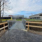 Neuer Fallbachsteg ist doppelt so breit