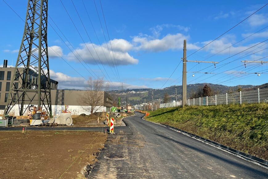 Der Radweg Staudenweg ist Teil der Verbindung zwischen Dornbirn und Bregenz. stadt D.