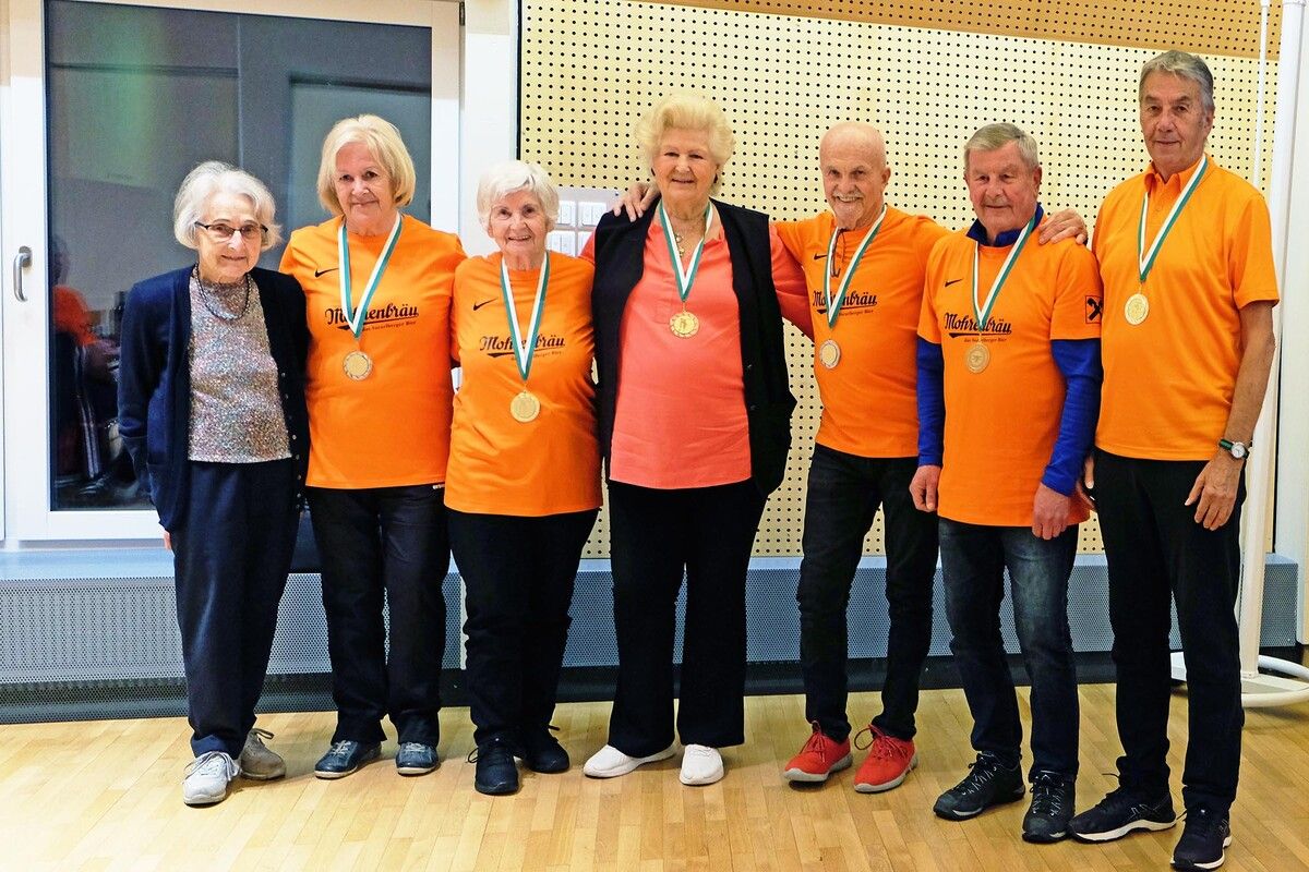 Die Kegler-Siegergruppe des Vereins Vorarlberg 50plus Dornbirn freute sich sehr über ihre Erfolge.⇒ M. Dünser