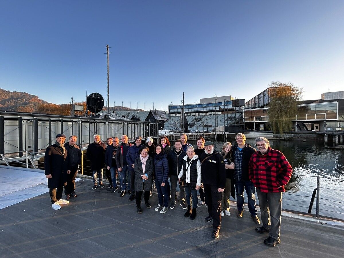 Die „Kultur im Löwen“ Helfer auf der Seebühne in Bregenz.⇒Matthias Wunder