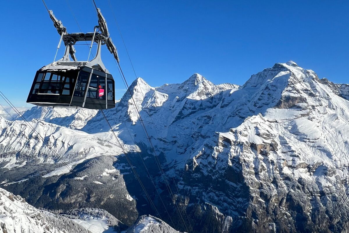 Die Schilthornbahn befindet sich im Berner Oberland in der Schweiz. ⇒garaventa