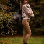 Beige und flauschig