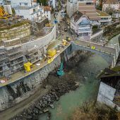 Die neue Heilig-Kreuz-Brücke in Feldkirch ist kurz vor der Fertigstellung. »A6