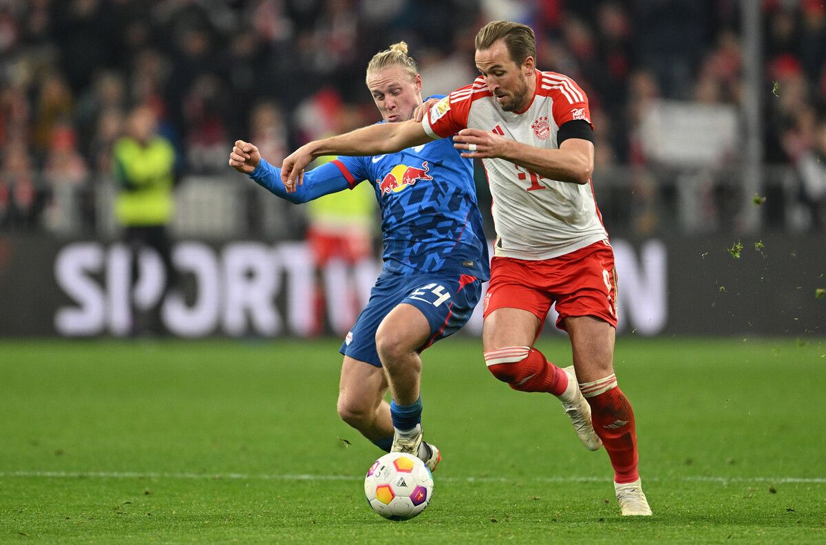 Für Leipzig-Coach Marco Rose ist Xaver Schlager eine Schlüsselfigur in seinem Spiel. Heute soll er nicht nur die Kreise von Bayern-Star Harry Kane einengen.⇒gepa