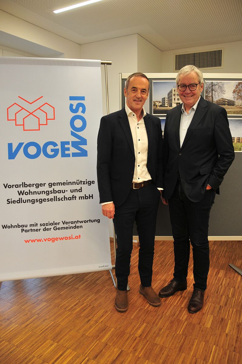 Hans-Peter Lorenz und Karlheinz Rüdisser präsentierten die Bilanz.