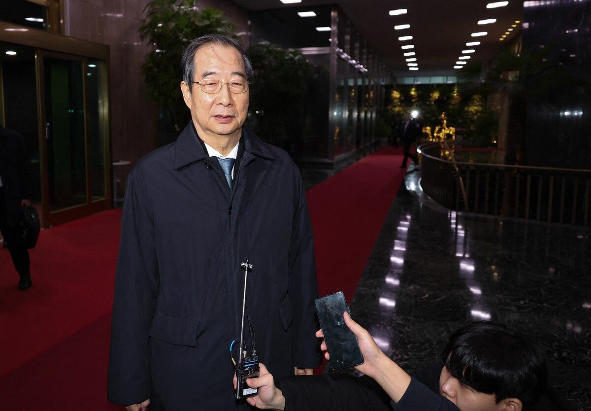 Interimsstaatschef Han Duck Soo muss gehen. ⇒AFP