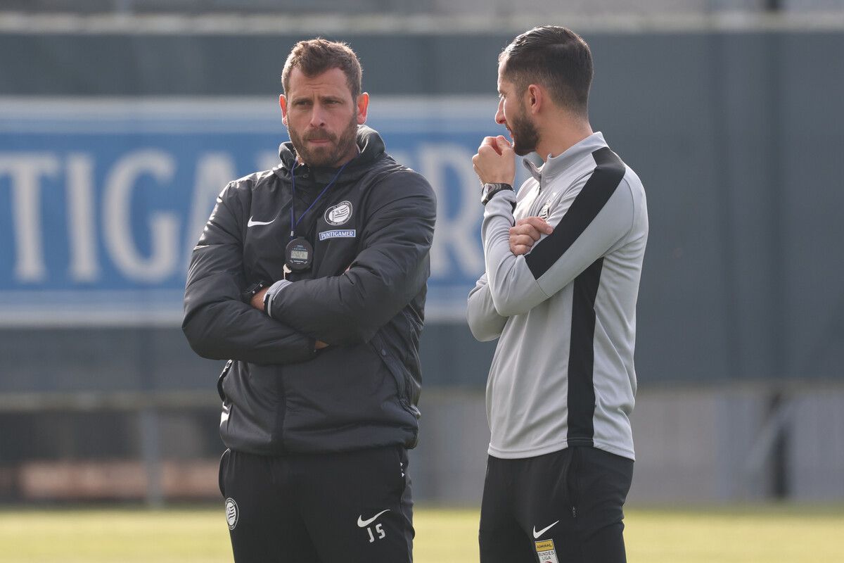 Jürgen Säumel und Sturm Graz wechseln als Tabellenführer ins neue Jahr.⇒GEPA