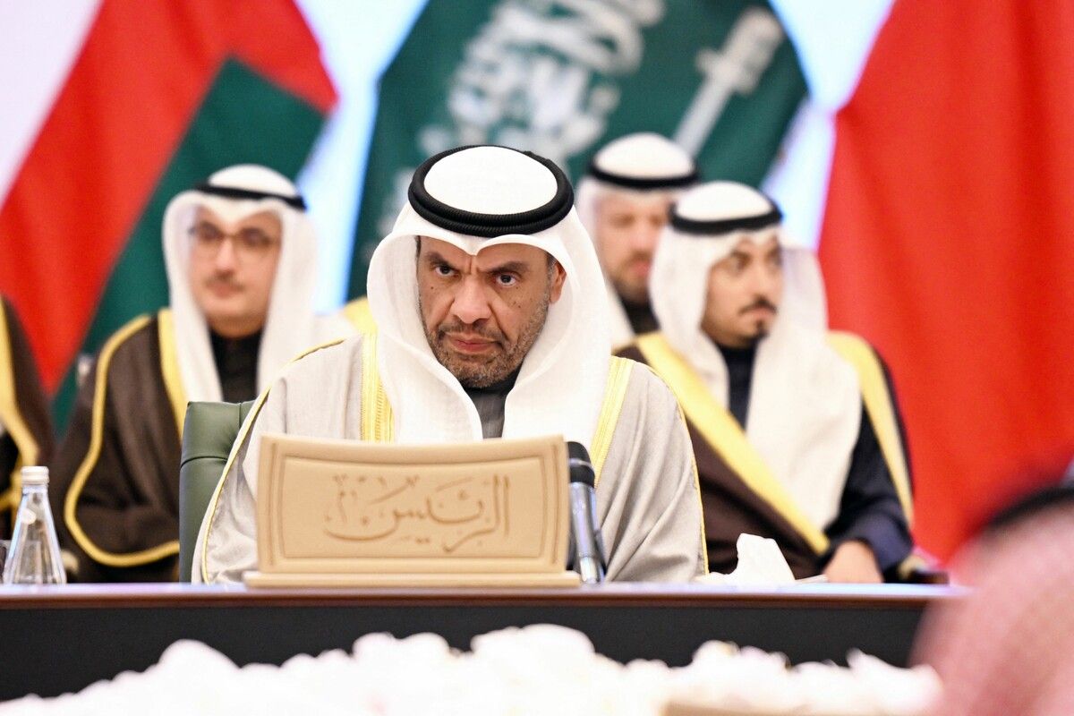 Kuwaits Außenminister Abdullah al-Yahya beim Treffen der Außenminister der Länder des Golf-Kooperationsrates (GCC). afp