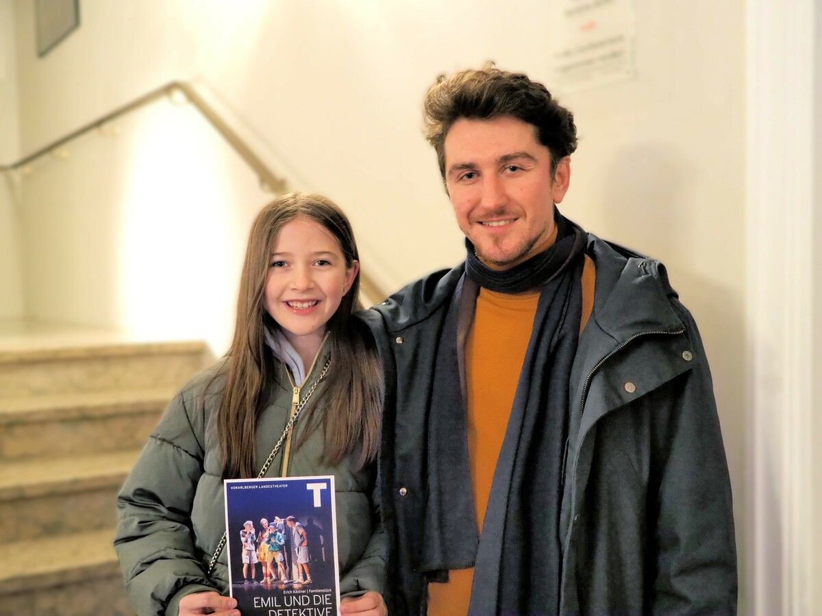 Lukas kam mit seiner Schwester Josepha zur Premiere.