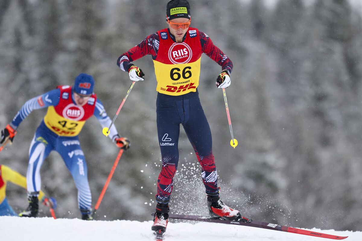 Mika Vermeulen wurde beim „Heimrennen“ in Lillehammer Achter.⇒AP