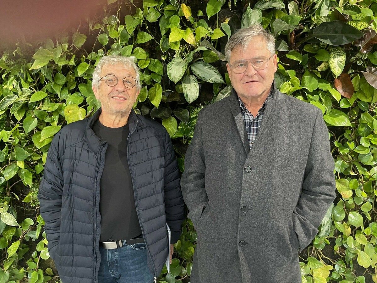 Siegfried Kohler und Jodok Fetz präsentieren Pläne. ⇒VN/sca