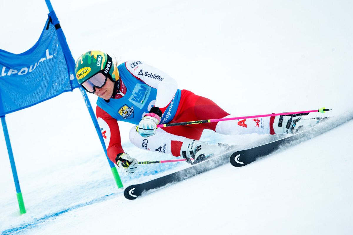 Victoria Olivier eröffnet heute die Europacup-Abfahrt in St. Moritz.⇒gepa