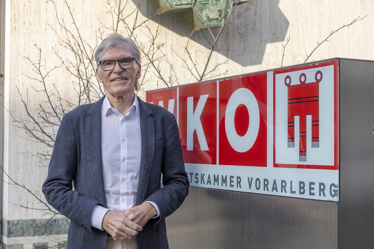 Wirtschaftskammerpräsident Wilfried Hopfner verabschiedet sich. ⇒vn/Paulitsch