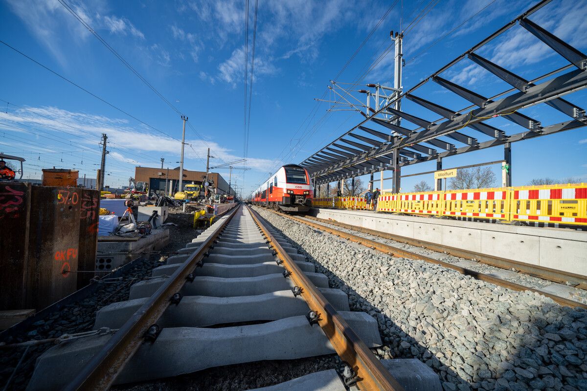 3500 Meter neue Gleise werden die ÖBB in Wolfurt neu verlegen.